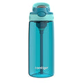 Contigo Leakproof lid 591 mL Juniper Jade Aubrey Plastic Water Bottle with Straw M44Y