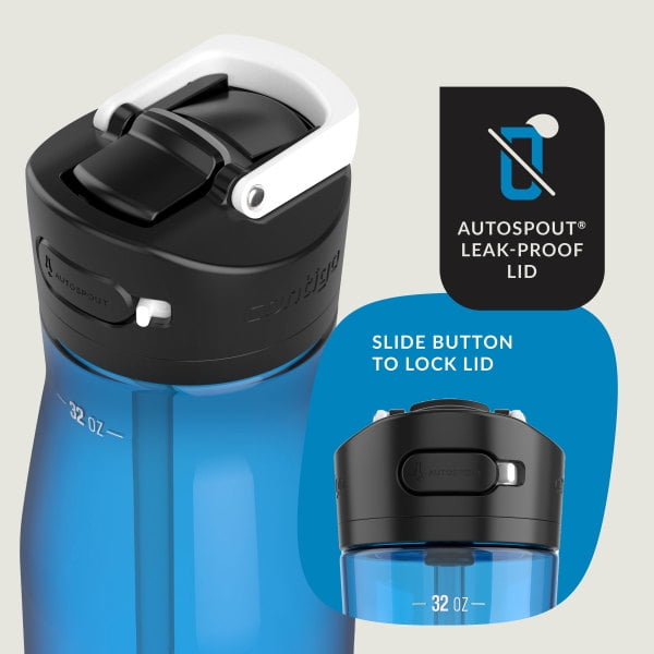 Contigo Ashland 2.0 32 oz Licorice BPA Free Water Bottle M39F