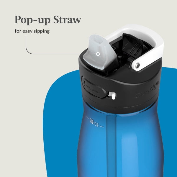 Contigo Ashland 2.0 32 oz Licorice BPA Free Water Bottle M39F