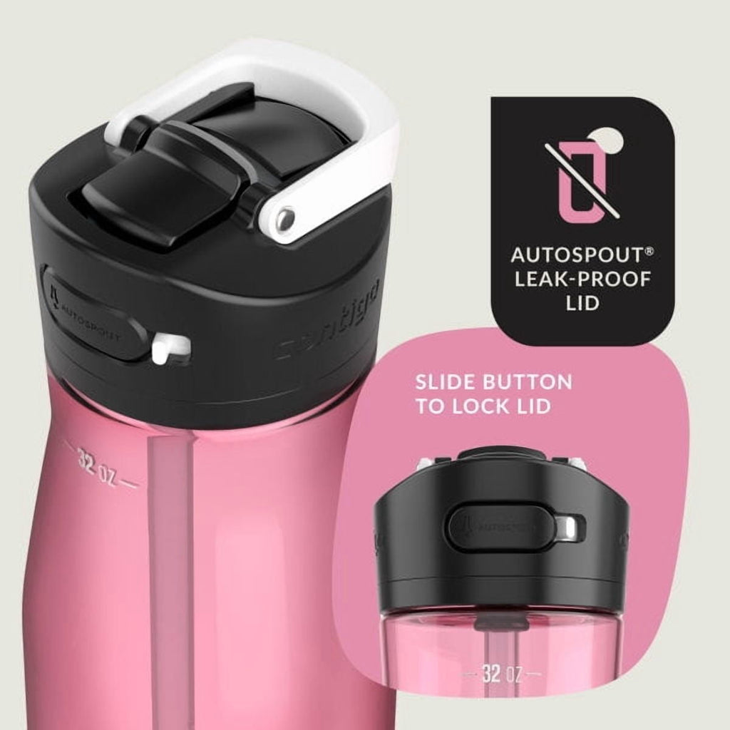 Contigo Ashland 2.0 32 oz Licorice BPA Free Water Bottle M39F