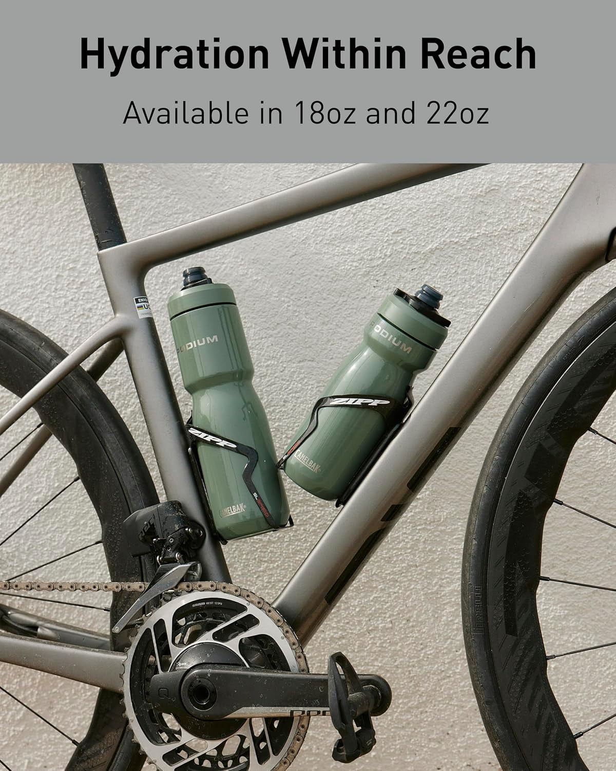 CamelBak Podium 22oz Insulated Stainless Steel Bike Water Bottle, Pacific M319D