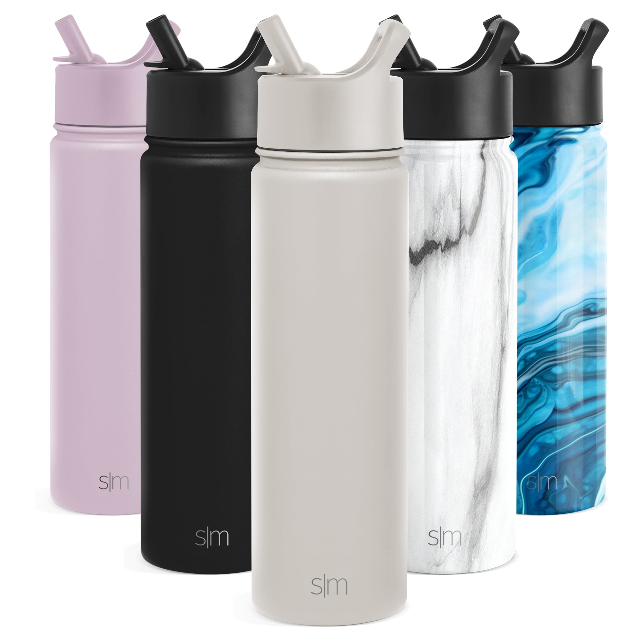 Simple Modern Summit Water Bottle Straw Lid Vacuum Insulated Stainless Steel Bottle | 22 fl oz M430M