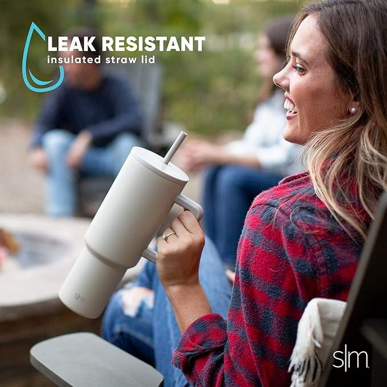 Simple Modern 40 fl oz Insulated Stainless Steel Trek Tumbler with Straw Lid | 80s Mix M403W