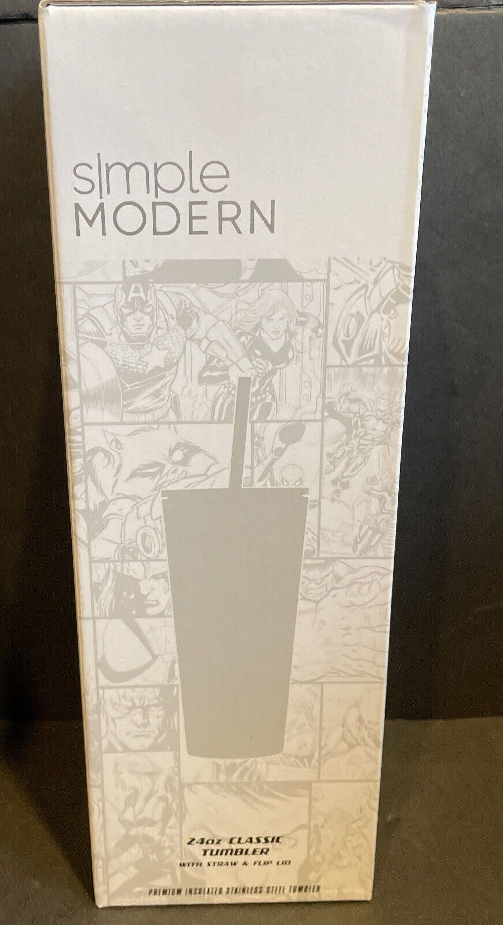 Simple Modern Insulated Iron Man Tony 24oz  Tumbler W/Flip Lid and Straw Lid M434G