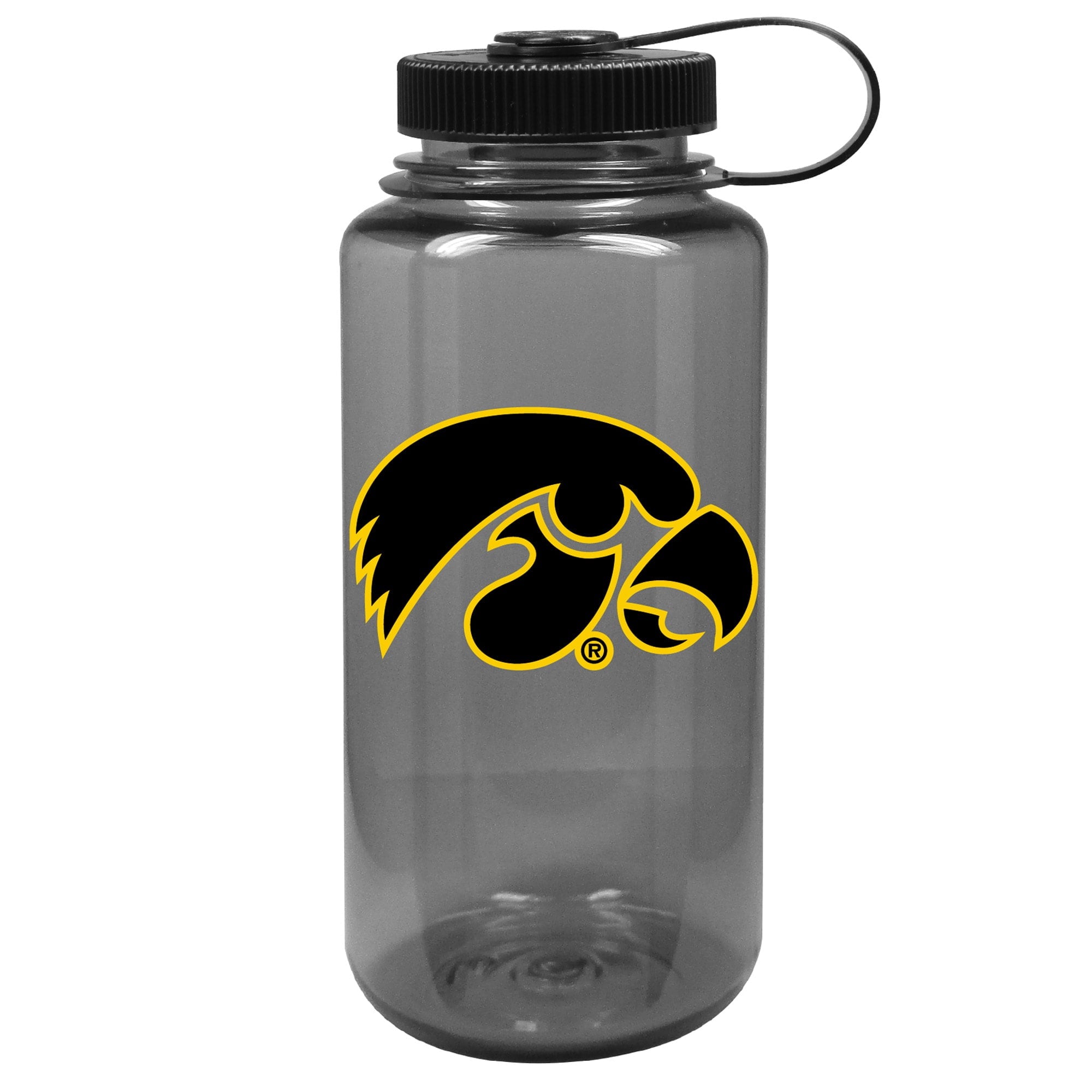 Black Iowa Hawkeyes 32oz. Nalgene Sustainable Wide Mouth Water Bottle M180K
