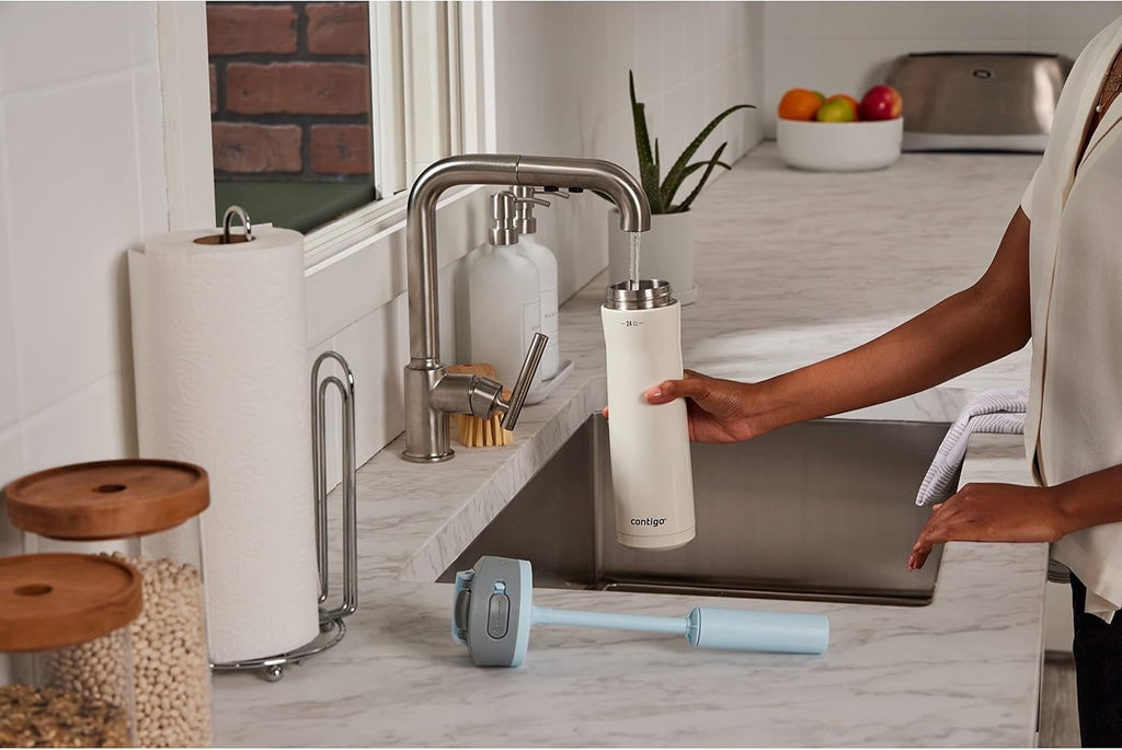 Contigo 24 oz. Wells Chill Stainless Steel Filter Water Bottle - Salt M86E