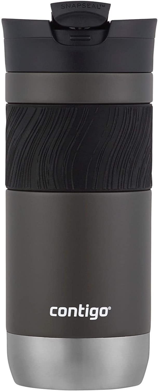Contigo Byron 2.0 Stainless Steel Travel Mug with SNAPSEAL Lid and Grip, 20 oz, Sake &amp; Blue Corn, 2-Pack M14S