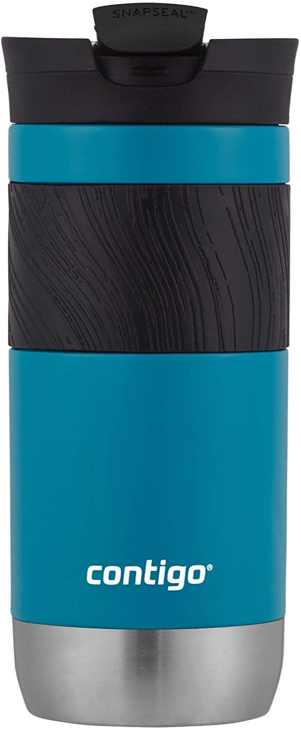 Contigo Byron 2.0 Stainless Steel Travel Mug with SNAPSEAL Lid and Grip, 20 oz, Sake &amp; Blue Corn, 2-Pack M14S
