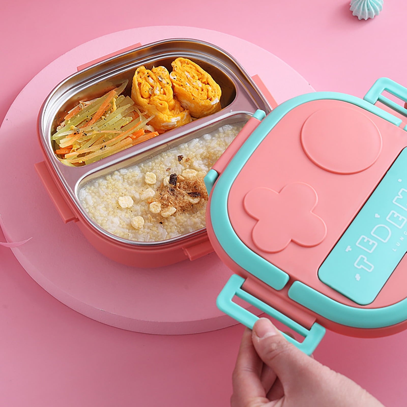 Clearance Items!Ymkly Kitchen Storage,Storage Box,Two Grid Stainless Steel Square Lunch Box ForTravel Office For Girls Boys Portable School Lunch Box Bento Thermal Food ,Contigo Coffee Travel Mug M78L