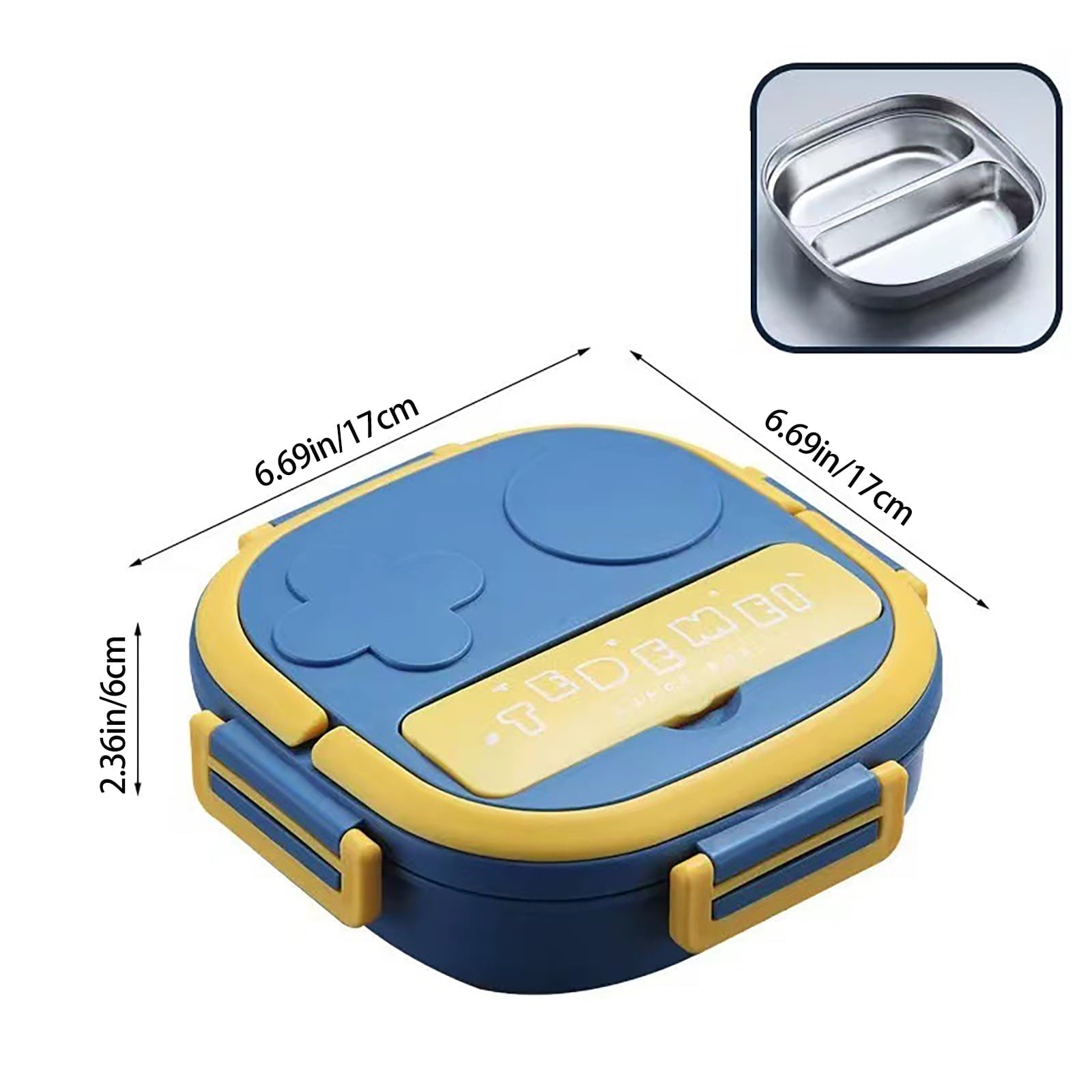Clearance Items!Ymkly Kitchen Storage,Storage Box,Two Grid Stainless Steel Square Lunch Box ForTravel Office For Girls Boys Portable School Lunch Box Bento Thermal Food ,Contigo Coffee Travel Mug M78L