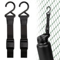 Linkidea 2 Pack Fence Hooks for Waterbottle, Compatible with Stanley, Nalgene, IRON FLASK with Handle Bottle &amp; Tumbler, S Shaped Hook Hanger Magnetic Buckle for Outdoor Sports Camping M231E