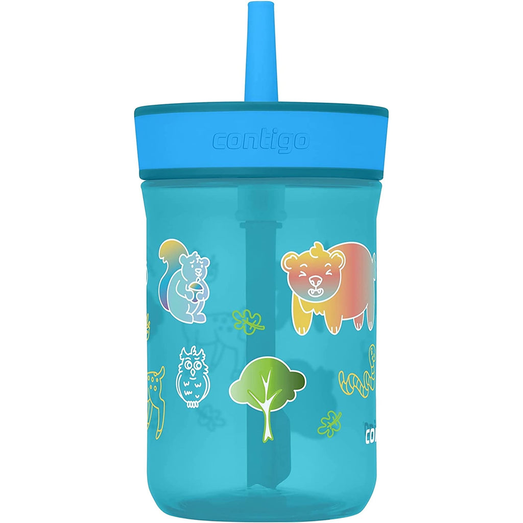 Contigo Kid's 14 oz. Leighton Tumbler with Straw - Juniper/Blue Forest M118A