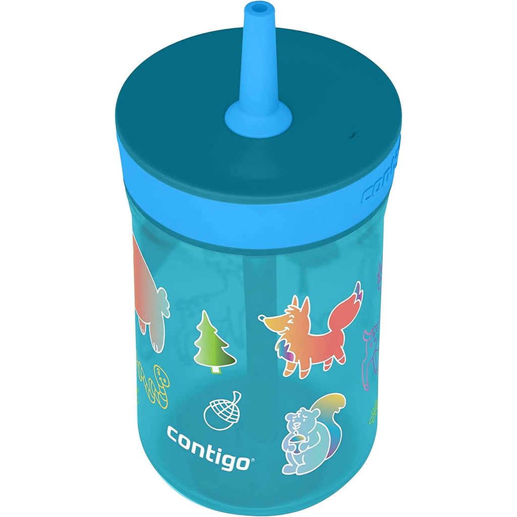 Contigo Kid's 14 oz. Leighton Tumbler with Straw - Juniper/Blue Forest M118A