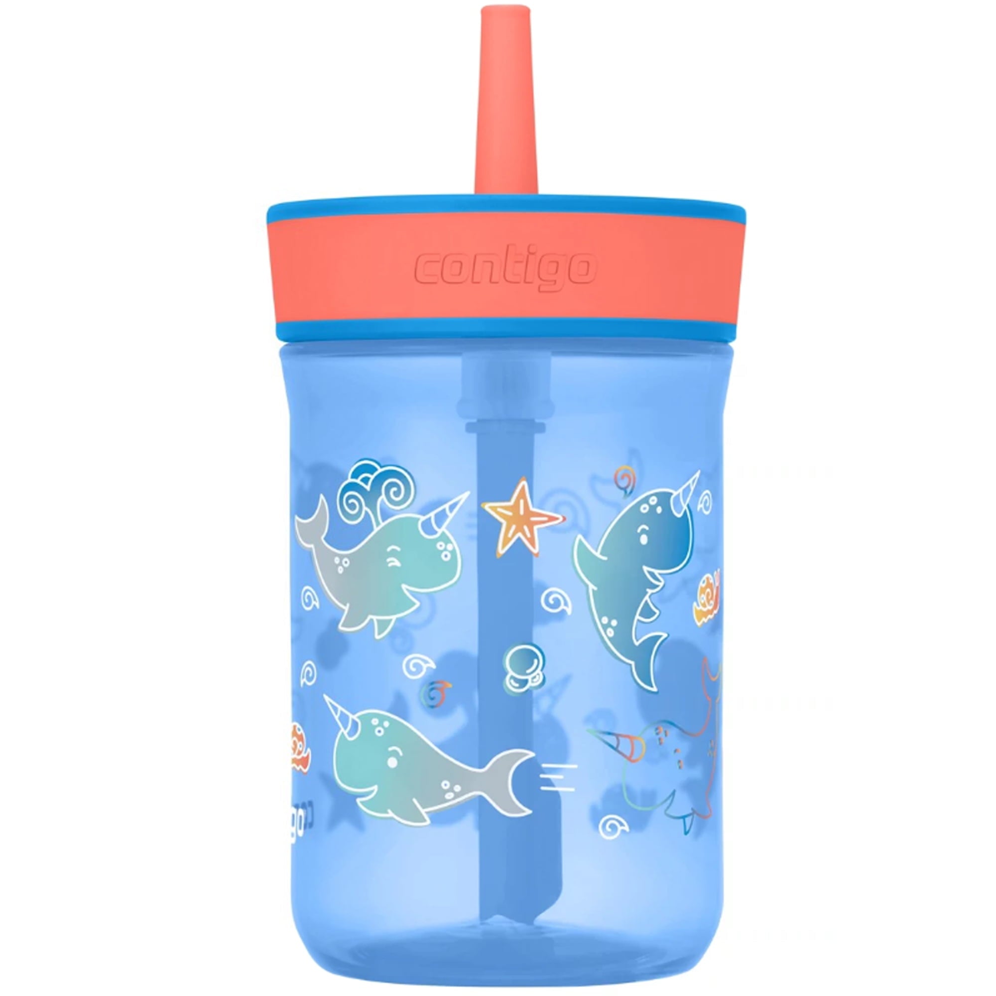 Contigo Kid's 14 oz. Leighton Tumbler with Straw - Juniper/Blue Forest M118A