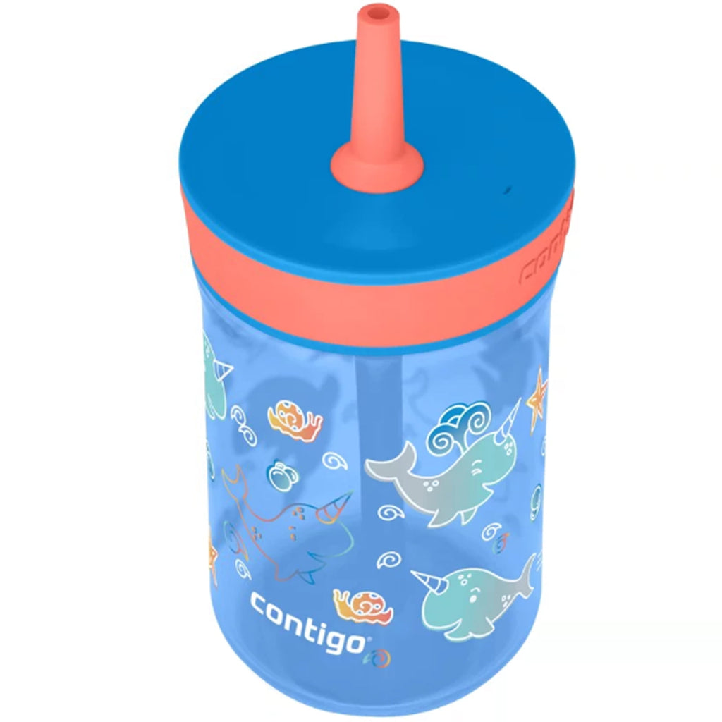 Contigo Kid's 14 oz. Leighton Tumbler with Straw - Juniper/Blue Forest M118A