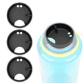 Linkidea 4 Pack Water Bottle Silicone Splashguard Compatible with Nalgene Sustain Wide Mouth 32oz, Anti-Spill Splash Guard for Wide-Necked Bottles with 53mm Opening, Waterbottle Easy Sipper M208P