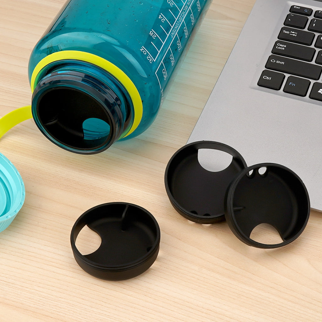 Linkidea 4 Pack Water Bottle Silicone Splashguard Compatible with Nalgene Sustain Wide Mouth 32oz, Anti-Spill Splash Guard for Wide-Necked Bottles with 53mm Opening, Waterbottle Easy Sipper M208P