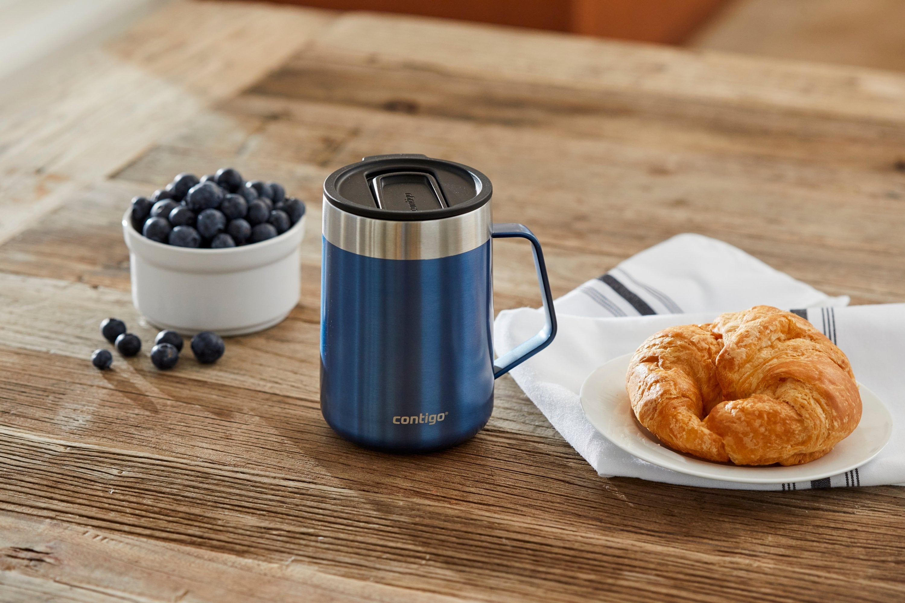 Contigo 14 oz. Streeterville Stainless Steel Mug - Blue Corn M10A