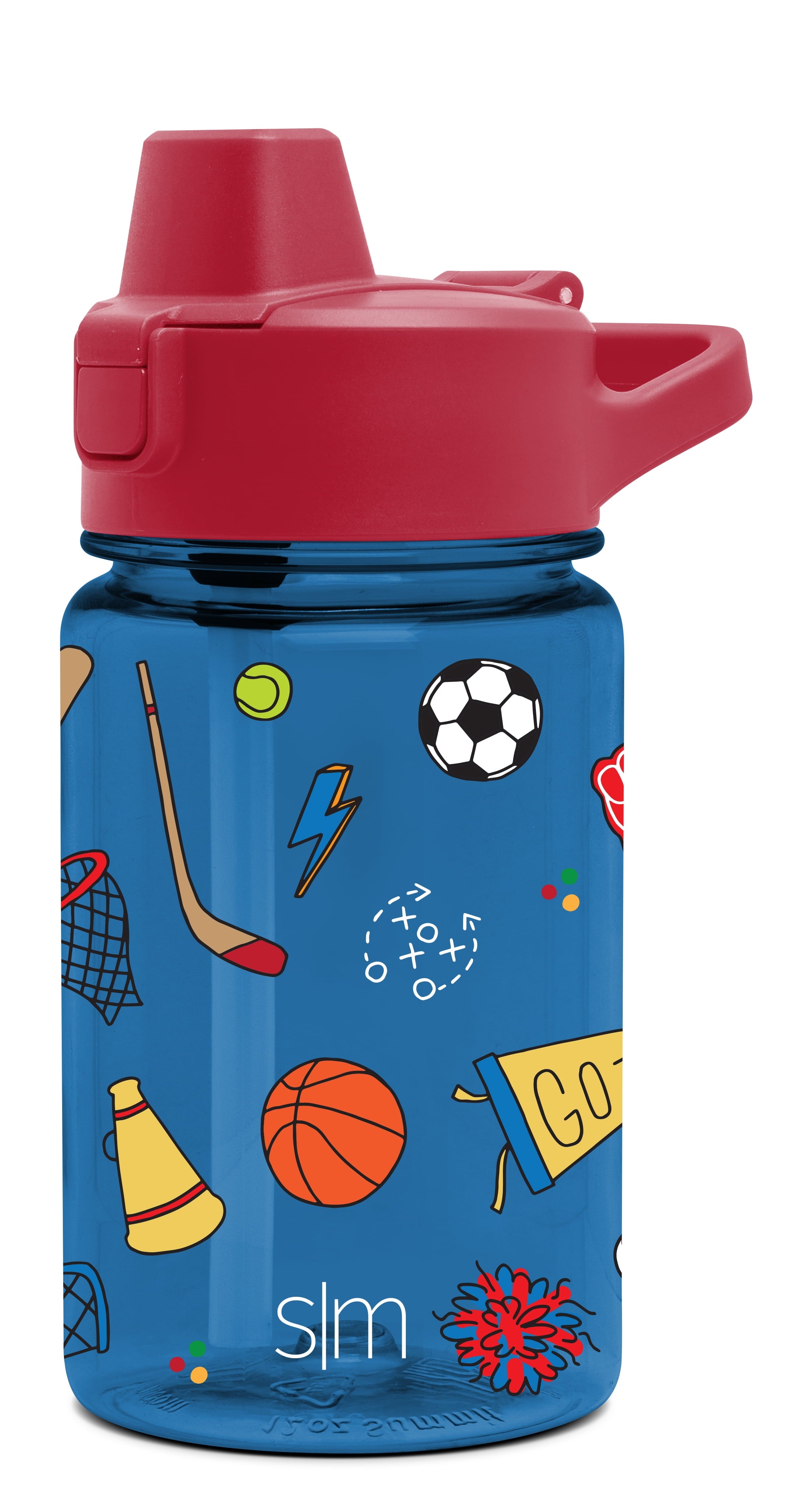 Simple Modern 12 fl oz Reusable Tritan Summit Water Bottle with Silicone Straw Lid | Birthday Cake M404Q
