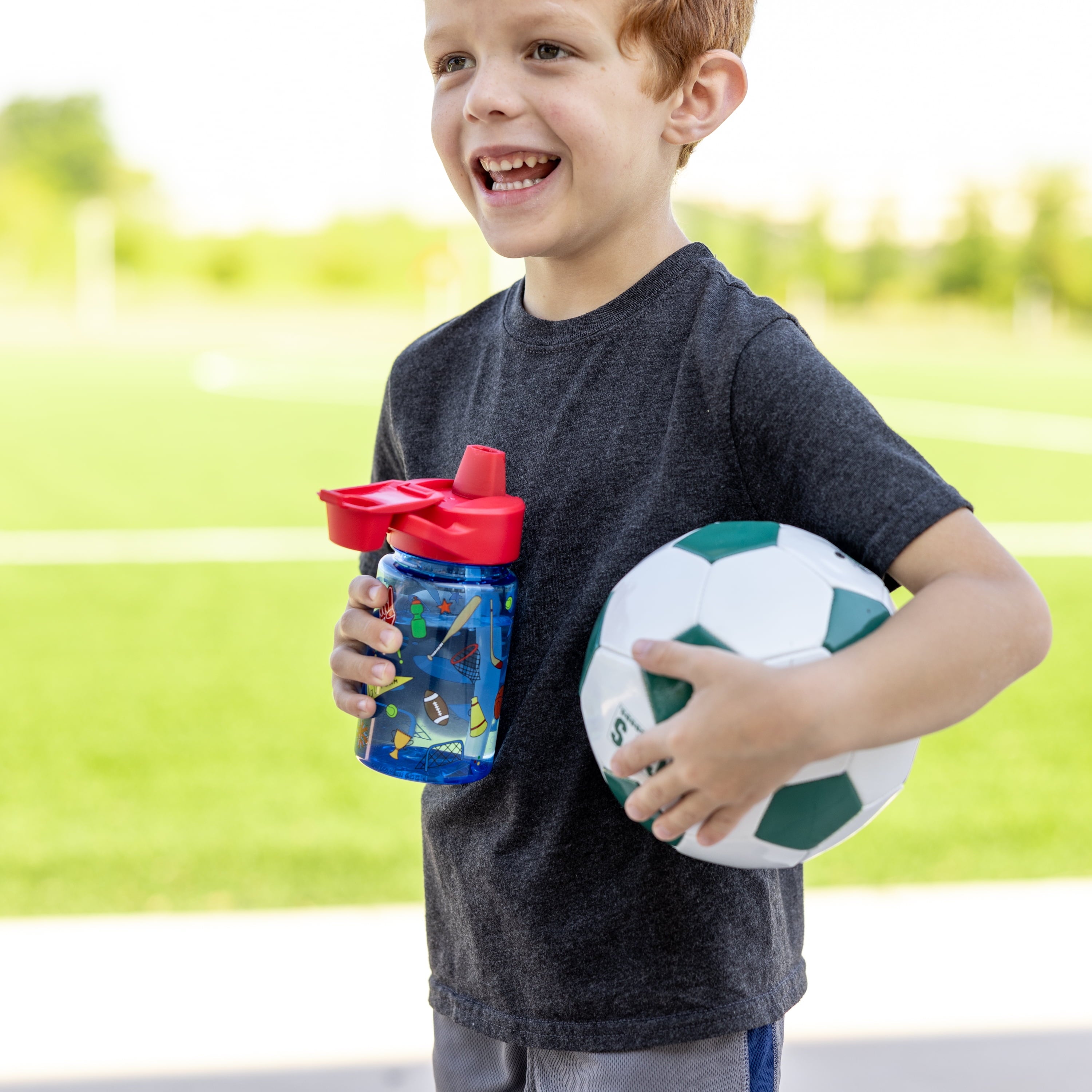 Simple Modern 12 fl oz Reusable Tritan Summit Water Bottle with Silicone Straw Lid | Birthday Cake M404Q