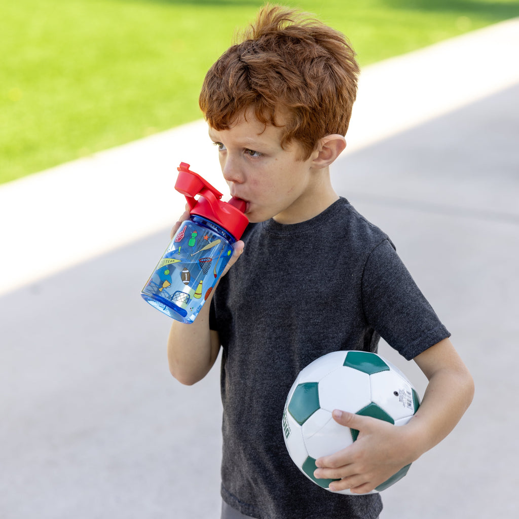 Simple Modern 12 fl oz Reusable Tritan Summit Water Bottle with Silicone Straw Lid | Birthday Cake M404Q