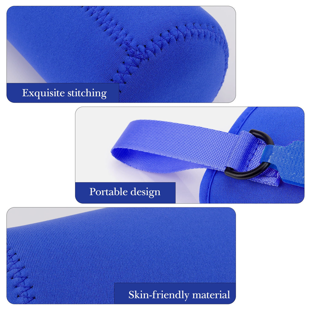 Linkidea Water Bottle Sleeve Compatible with CamelBak Eddy+ Tritan 14oz, Steel 12oz Kids Bottle, Waterbottle Holder Bag with Name Tag, Navy Blue M390T