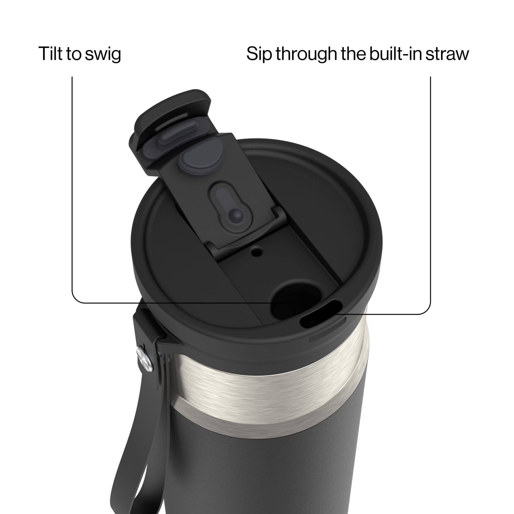 Contigo DualSip 20 oz Leakproof Insulated Water Bottle with 2-Way Lid M69A