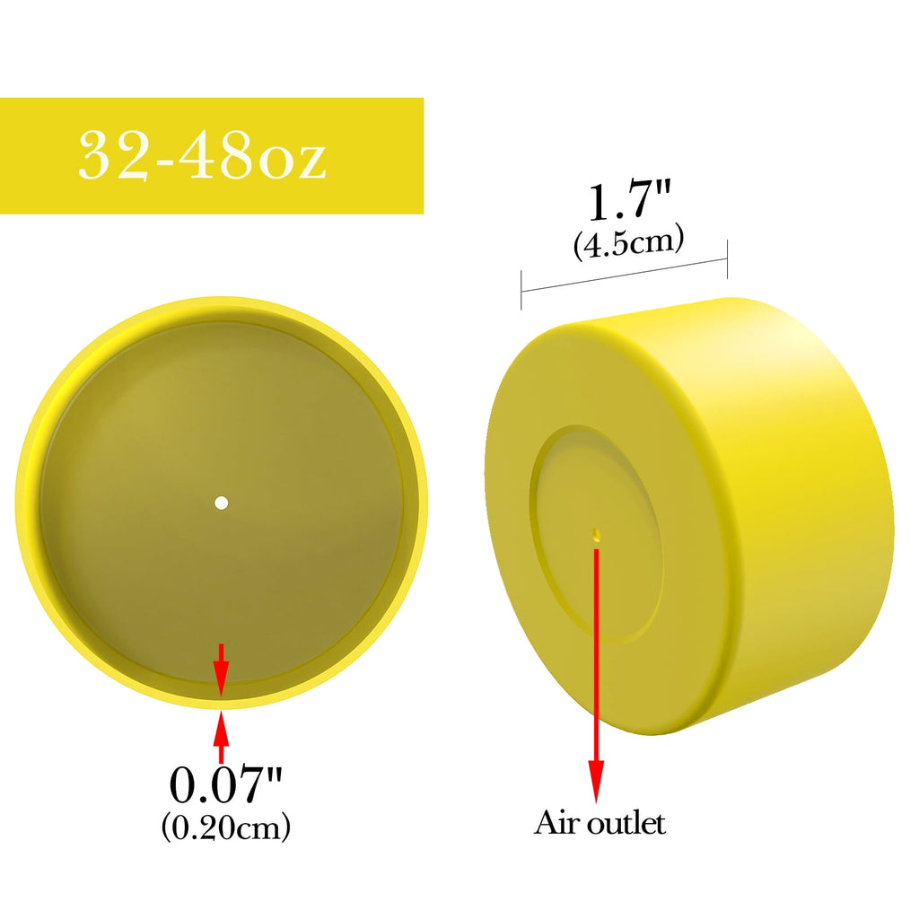 Linkidea 2 Pack Water Bottle Boot Compatible with Nalgene Sustain Wide Mouth 32oz/48oz, Narrow Mouth 32oz, Silicone Anti-Slip Bottle Bottom Bumper Protector (Yellow) M221T
