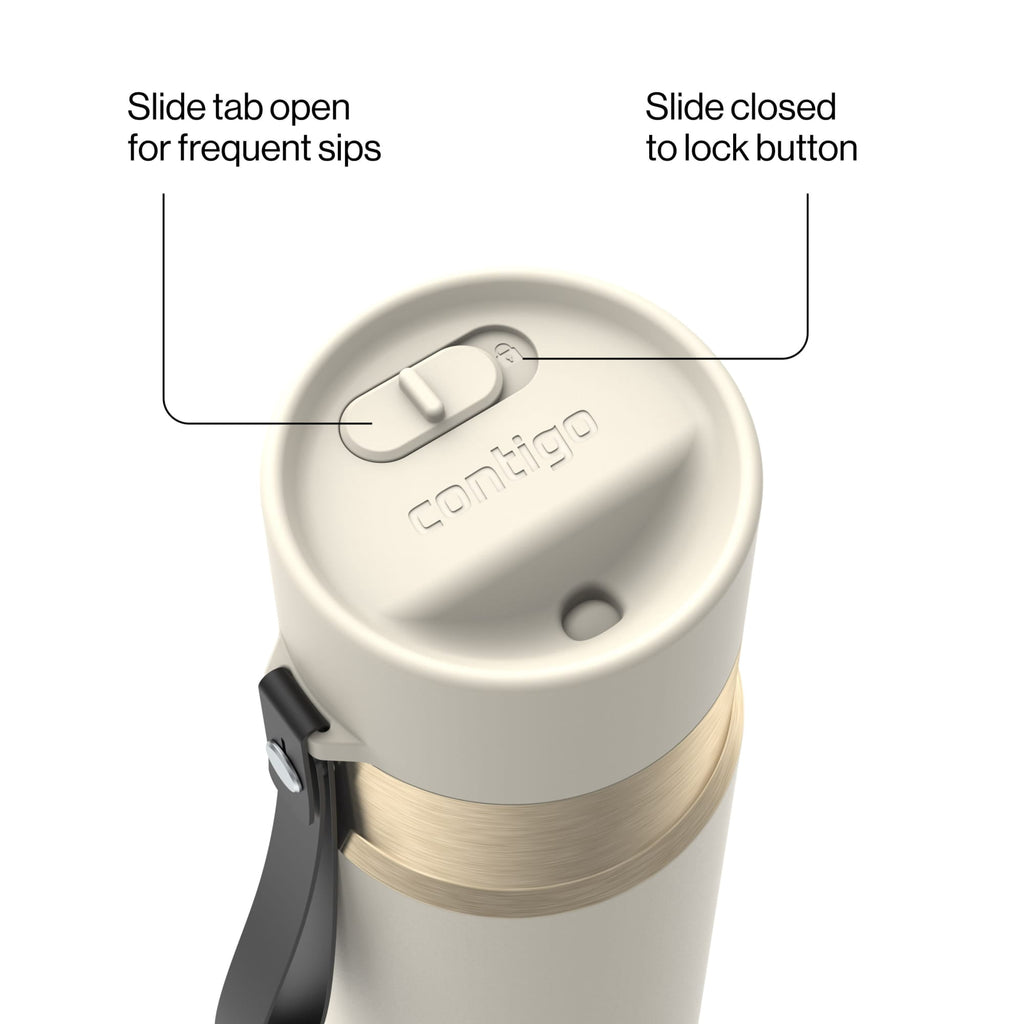 Contigo AutoSeal 16 oz Leakproof Water Bottle with Carrying Strap M23B