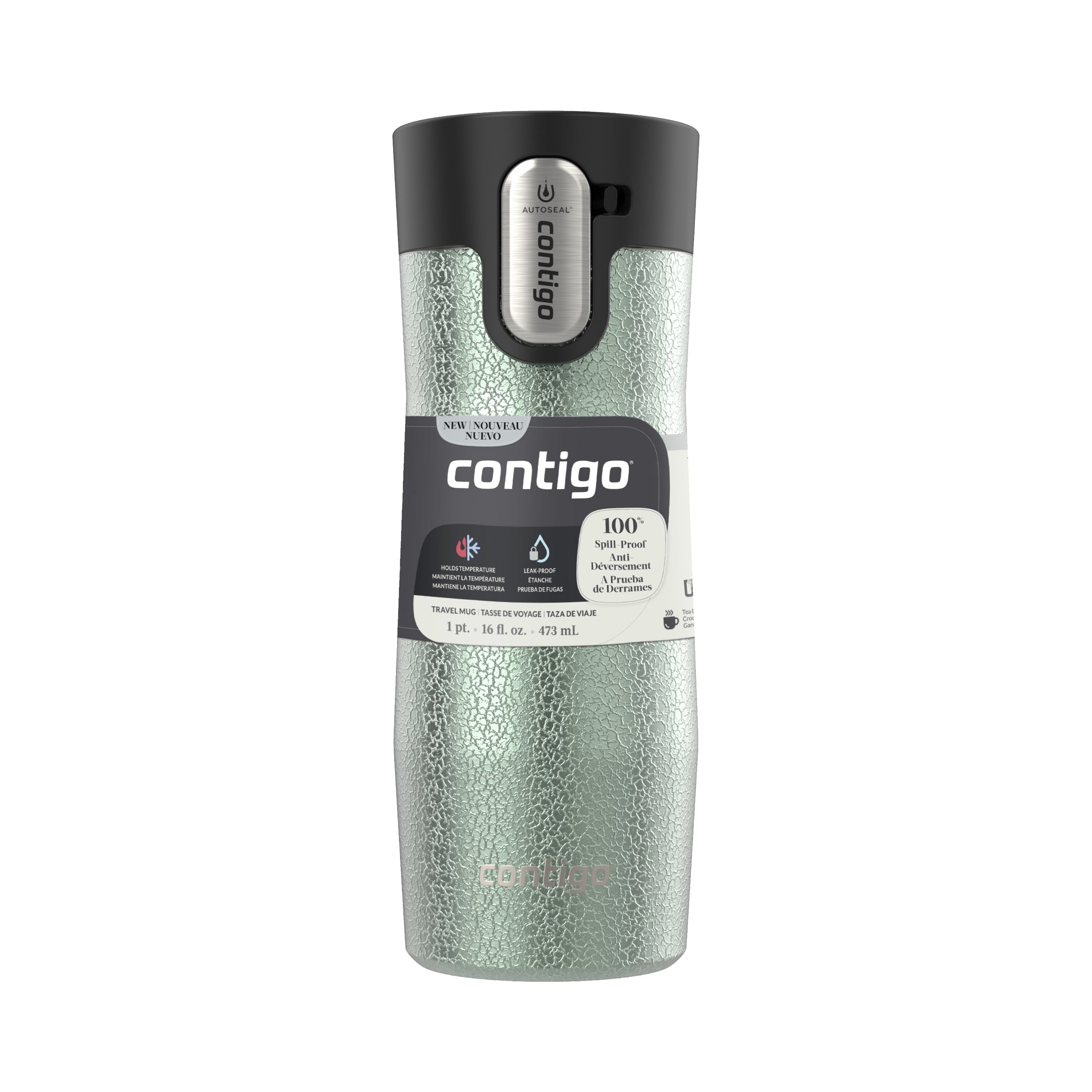 Contigo AUTOSEAL West Loop Vacuum-Insulated Stainless Steel Travel Mug with Easy-Clean Lid, 16 oz M31U