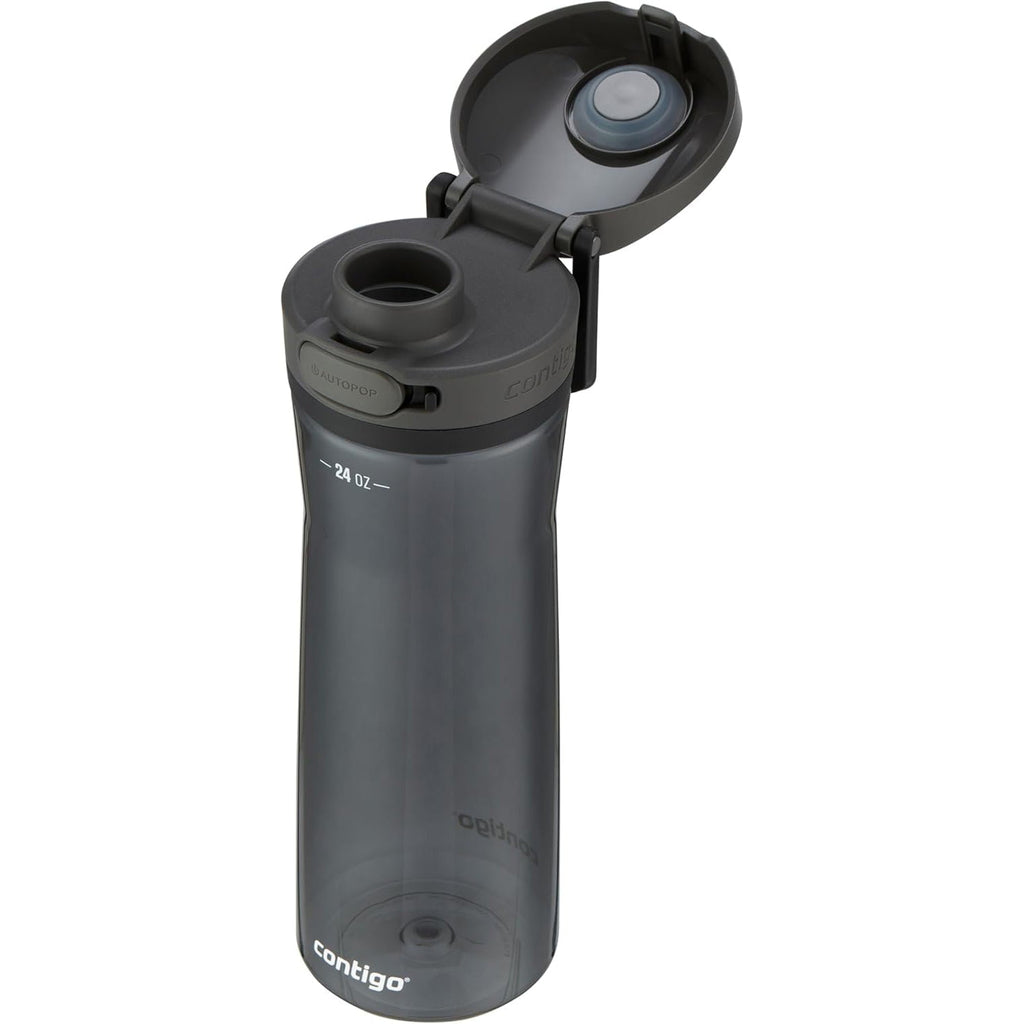 Contigo - Water Bottle with Leak-Proof and Locking Lid, BPA Free, 709ml Capacity, Black M87X
