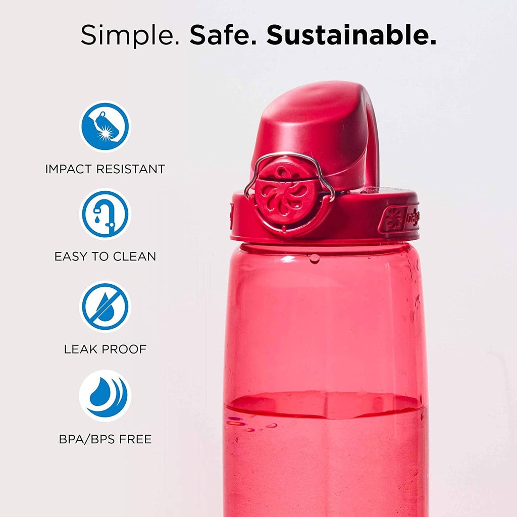 Nalgene Tritan OTF Water Bottle: 24oz, Glacial Blue M142F