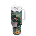 40 oz Insulated Stainless Steel Tumbler Double Wall Stainless Steel Tumbler with 2-Way Drinking Cute Elephant M460Z