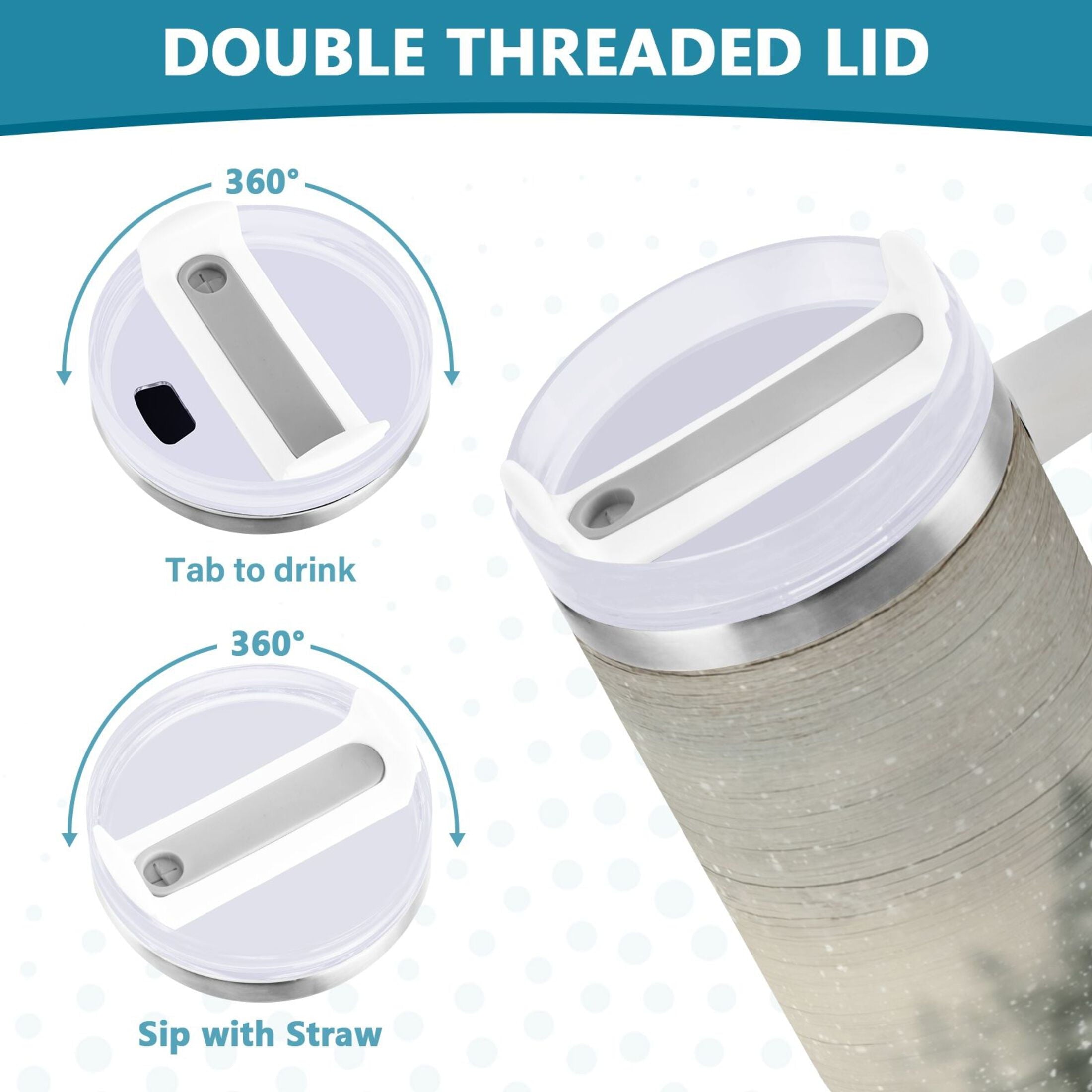 40 oz Insulated Stainless Steel Tumbler Double Wall Stainless Steel Tumbler with 2-Way Drinking Vintage Red Truck M631G