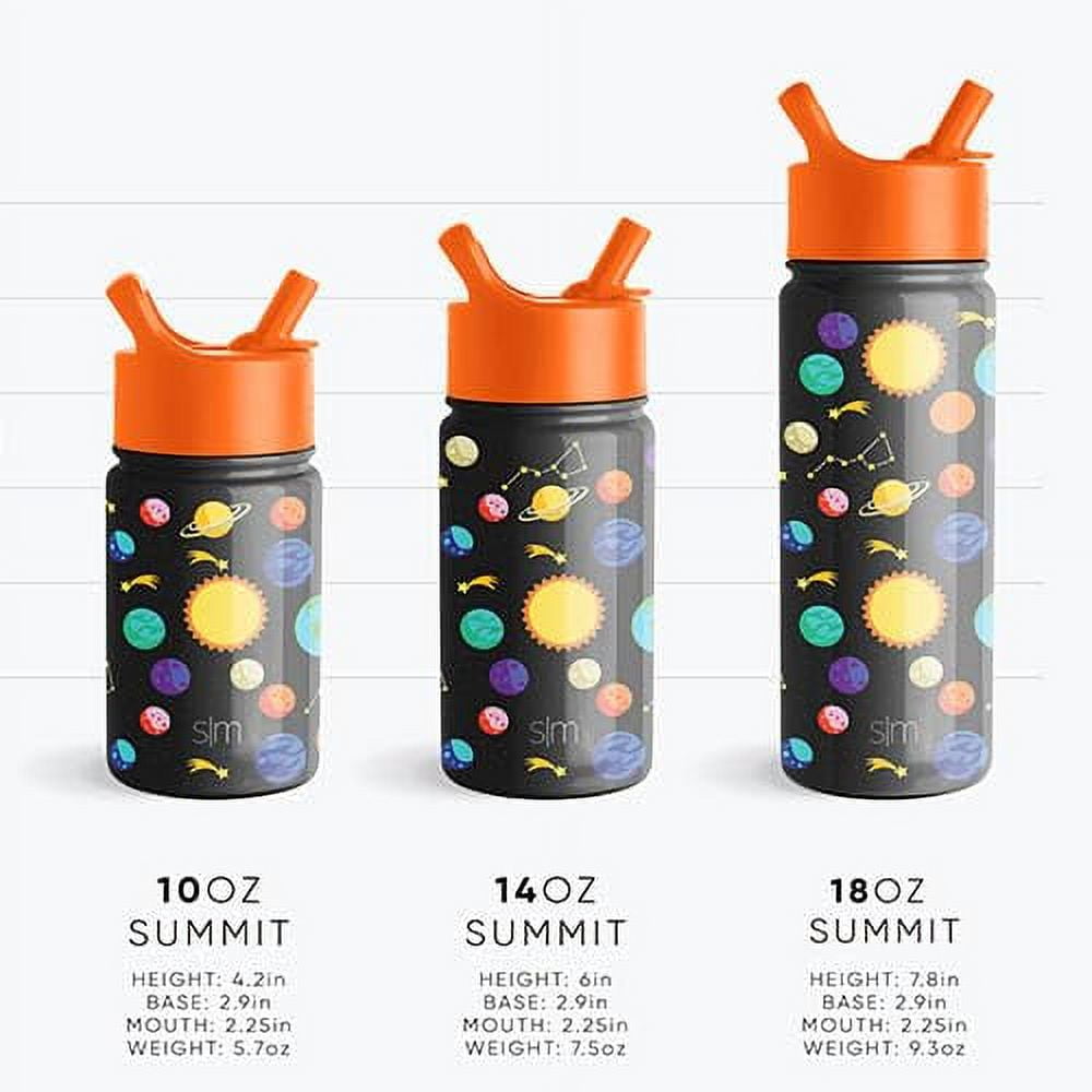 Simple Modern CoComelon Kids Water Bottle with Straw Lid | Insulated Stainless Steel Reusable Tumbler for Toddlers, Girls | Summit Collection | 14oz, CoComelon Pink Melon M688W