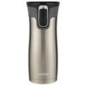 Contigo AUTOSEAL West Loop 2.0 Travel Mug, 16 oz., Stainless Steel with Black Button M98Z