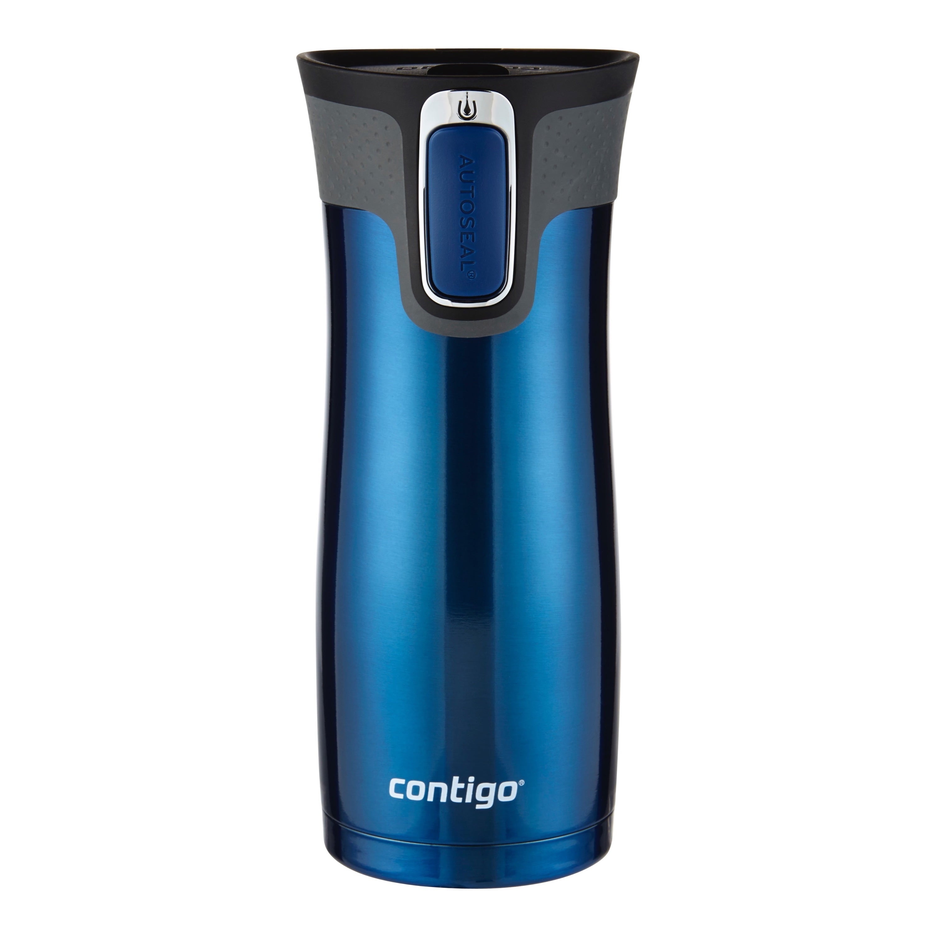 Contigo AUTOSEAL West Loop 2.0 Travel Mug, 16 oz., Stainless Steel with Black Button M98Z
