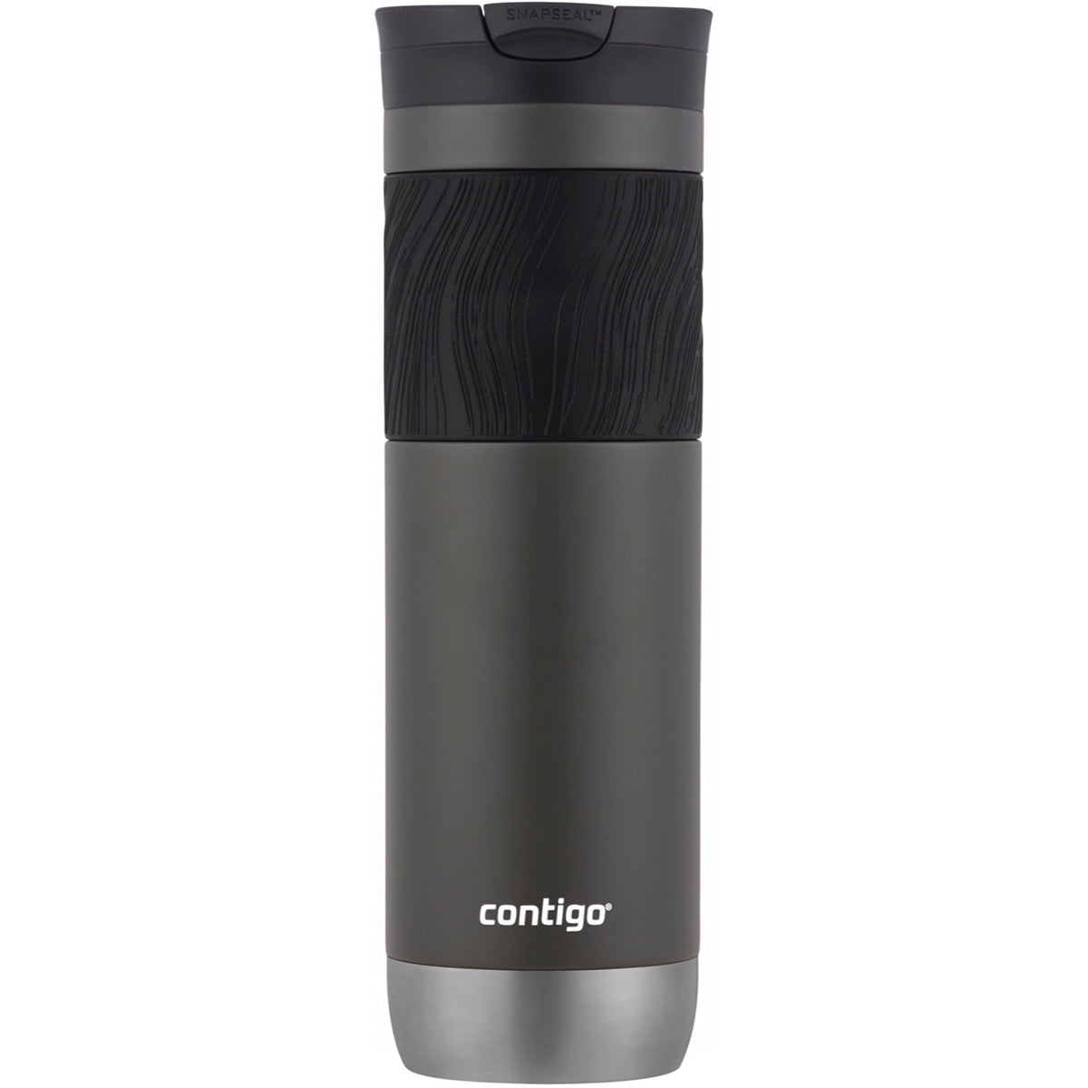 Contigo Byron 2.0 Stainless Steel Travel Mug with SNAPSEAL Lid and Grip in Black, 24 fl oz. M02M