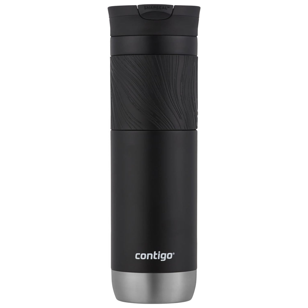 Contigo Byron 2.0 Stainless Steel Travel Mug with SNAPSEAL Lid and Grip in Black, 24 fl oz. M02M
