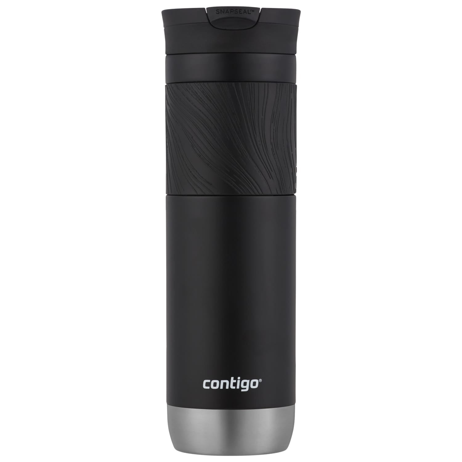 Contigo Byron 2.0 Stainless Steel Travel Mug with SNAPSEAL Lid and Grip in Black, 24 fl oz. M02M