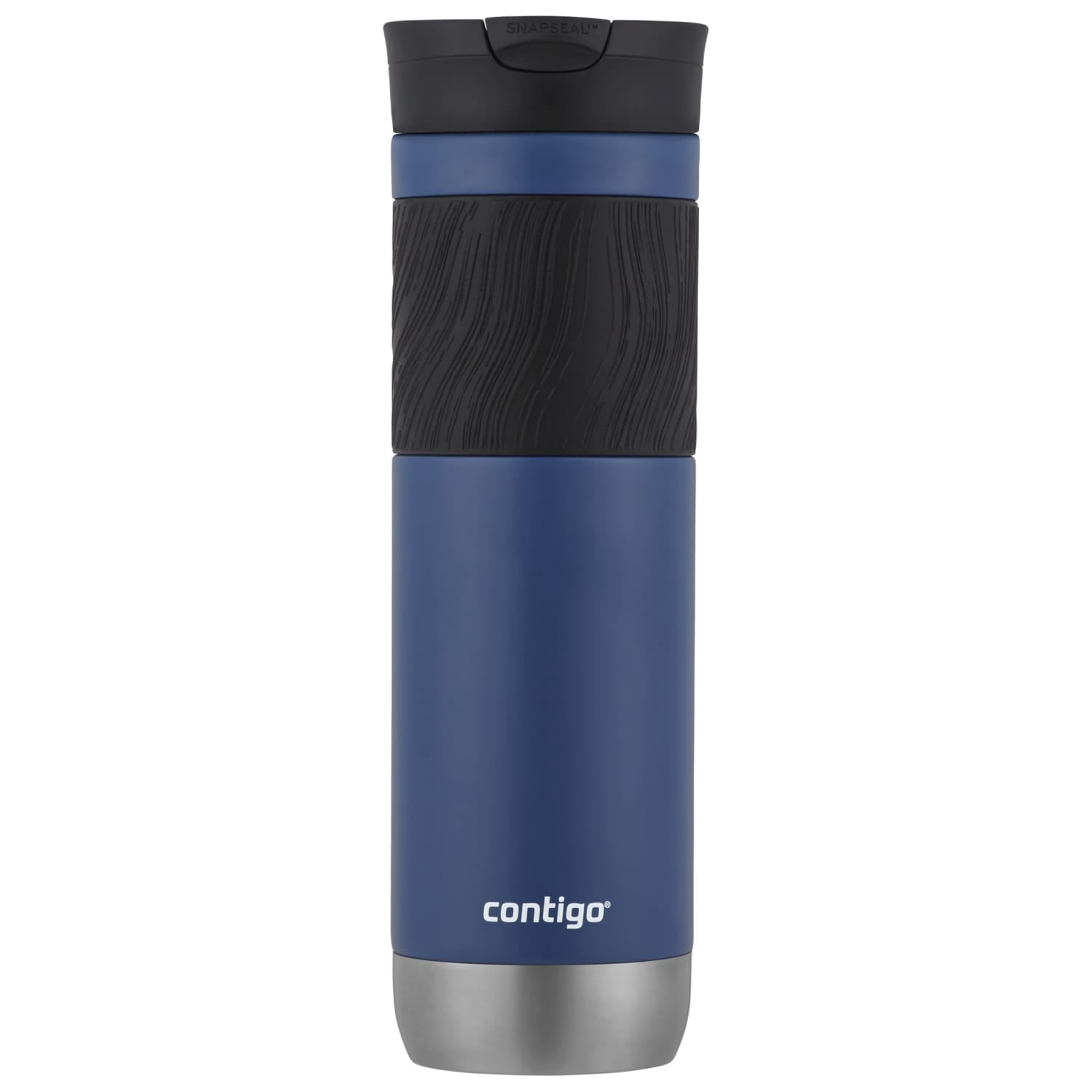 Contigo Byron 2.0 Stainless Steel Travel Mug with SNAPSEAL Lid and Grip in Black, 24 fl oz. M02M