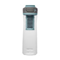 Contigo Clybourn Plastic FreeFlow Filter Water Bottle with AUTOSEAL Lid 24 oz., Salt, with Replacable Filter M12B