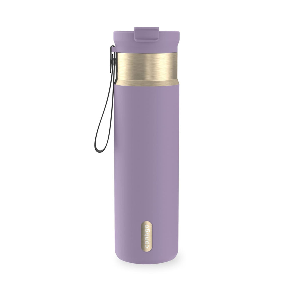 Contigo DualSip 24 oz Leakproof Insulated Water Bottle with Carrying Strap and 2-Way Lid M41G