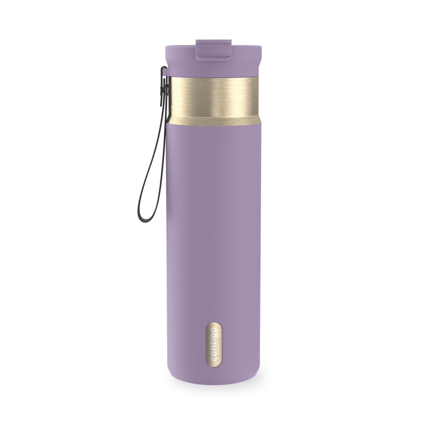 Contigo DualSip 24 oz Leakproof Insulated Water Bottle with Carrying Strap and 2-Way Lid M41G