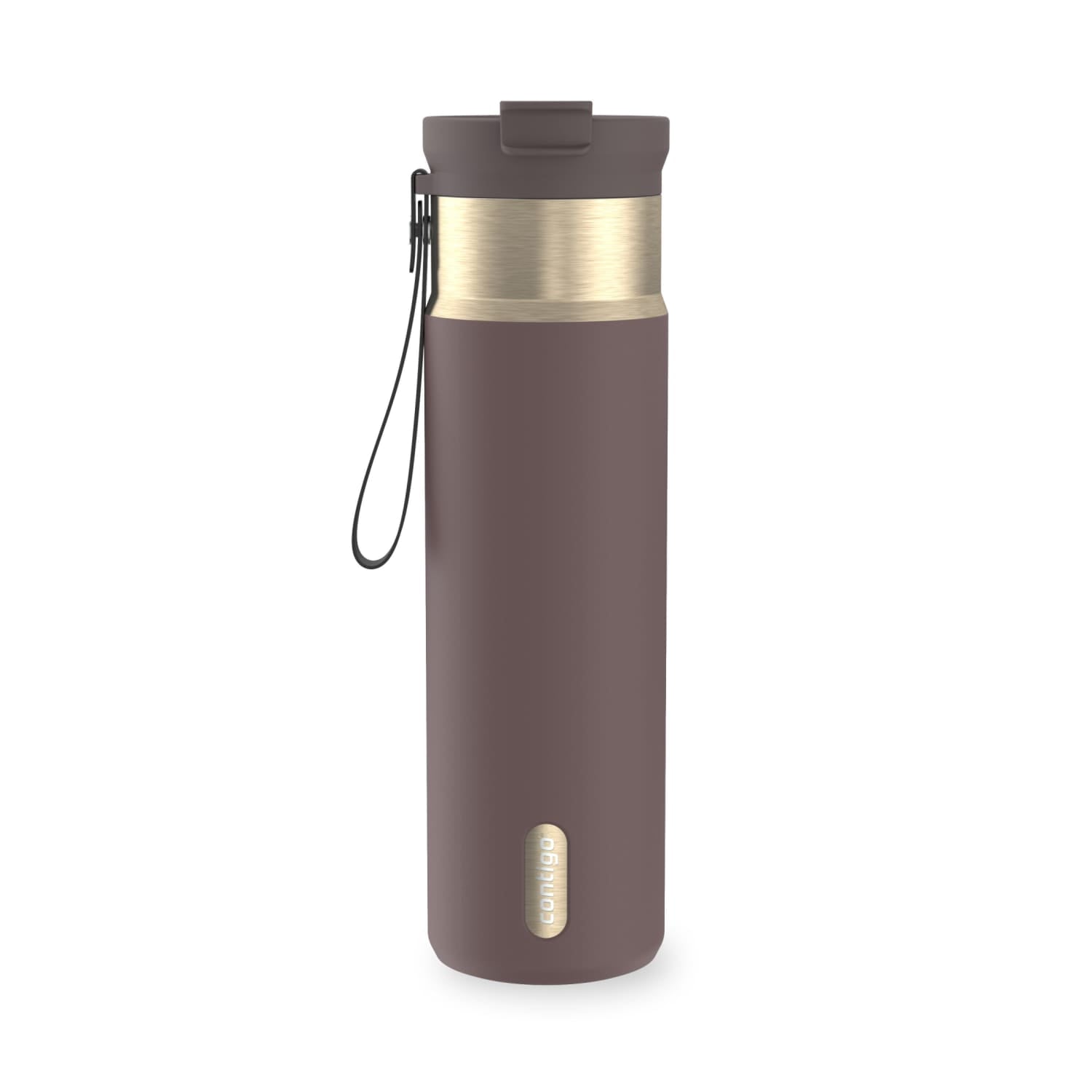 Contigo DualSip 24 oz Leakproof Insulated Water Bottle with Carrying Strap and 2-Way Lid M41G