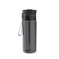 Contigo DualSip Leakproof Plastic Reusable Water Bottle with Carrying Strap, Black/Clear, 24 oz M47J
