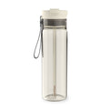 Contigo DualSip Leakproof Plastic Reusable Water Bottle with Carrying Strap, Cream/Clear, 28 oz M36W