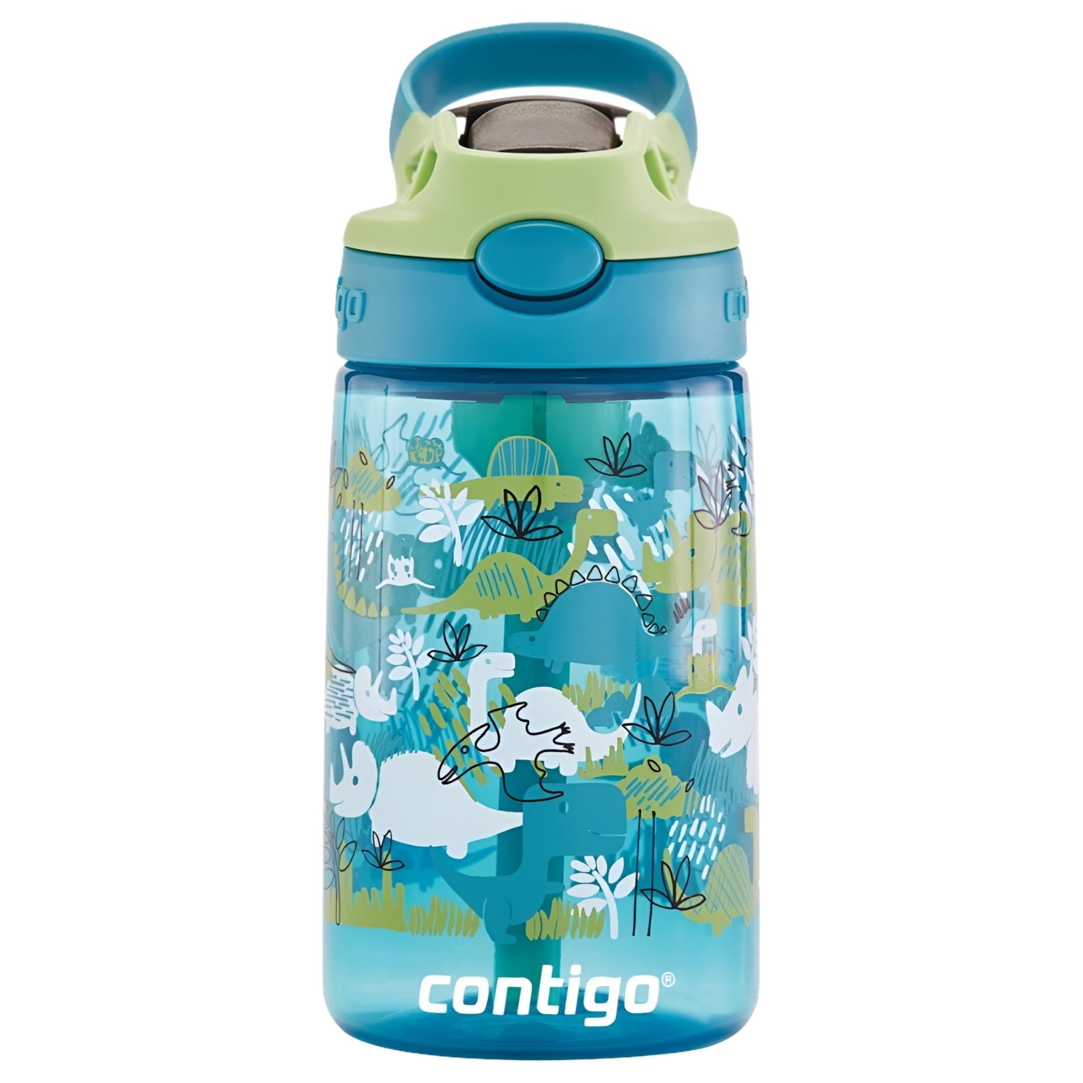 Contigo Kids 2-Pack Straw Water Bottle, 14 oz - Dinos/Sharks M57X
