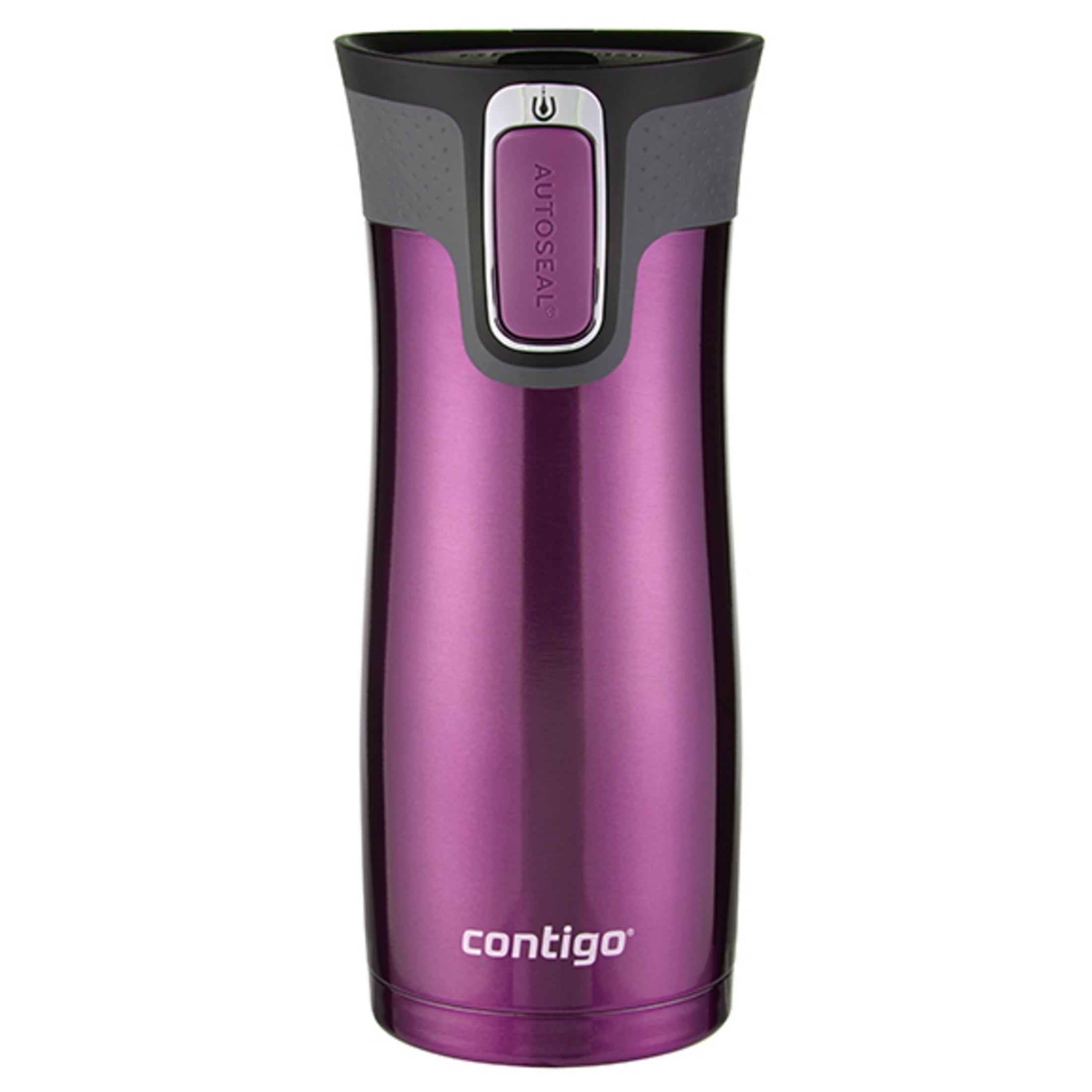 Contigo AUTOSEAL West Loop 2.0 Travel Mug, 16 oz., Stainless Steel with Black Button M98Z