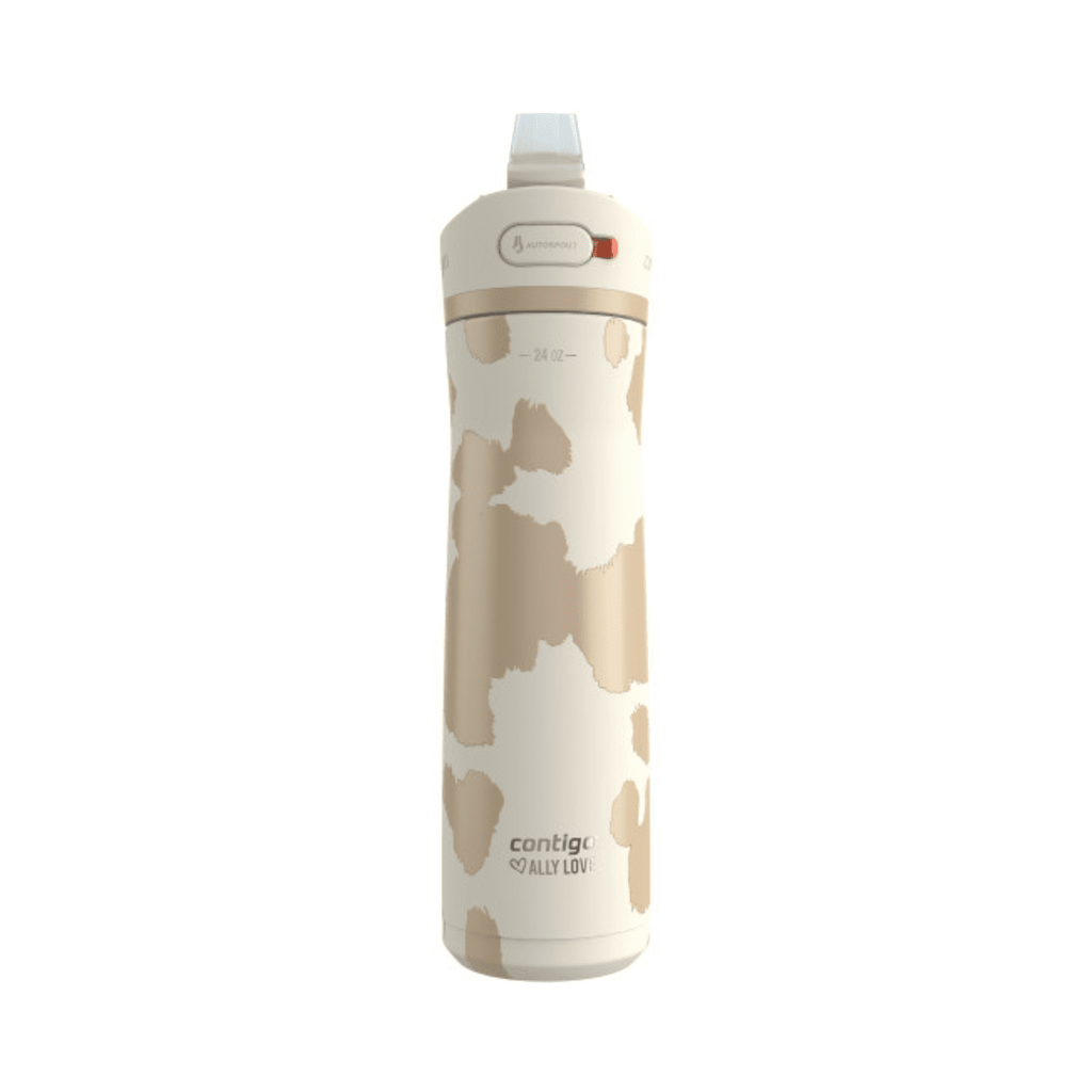 Contigo x Ally Love Ashland Chill 2.0 Stainless Steel Water Bottle with Autospout Lid, 24 oz, Oatmilk M92W